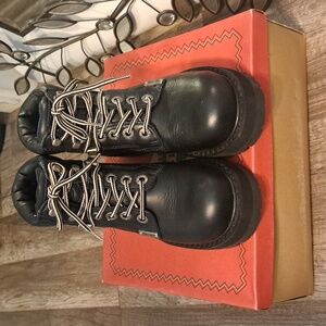 Vintage Riverstone chunky leather boots